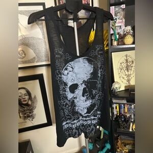 Torrid Black Skull Graphic Women's Tank Top